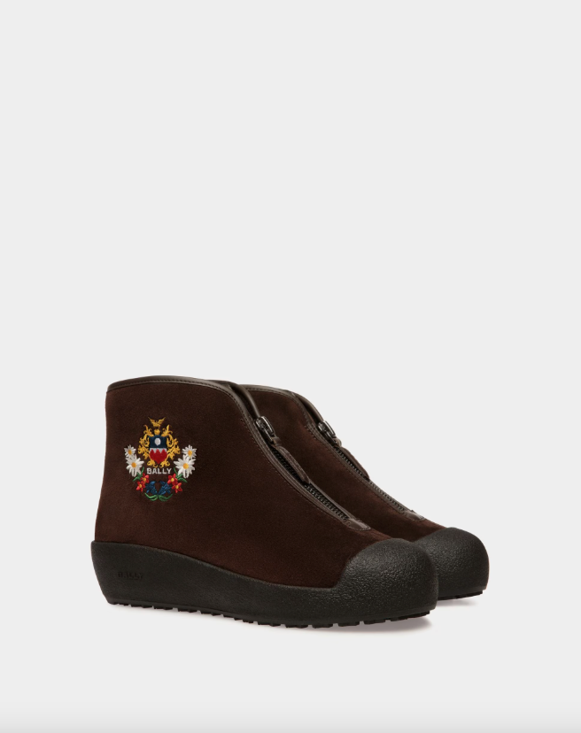 Winter Capsule Bootie in Brown Suede