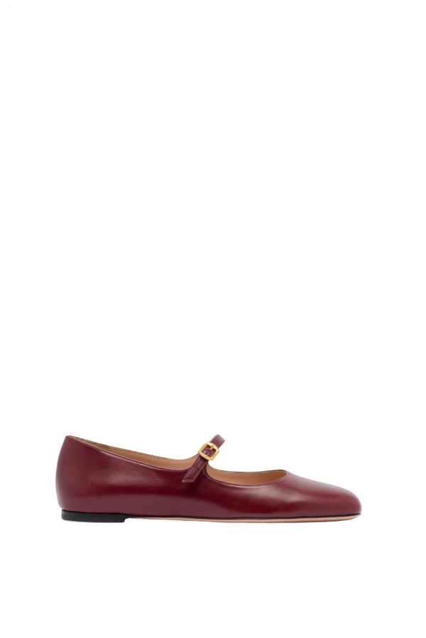 Ballyrina Flat in Andorra Leather