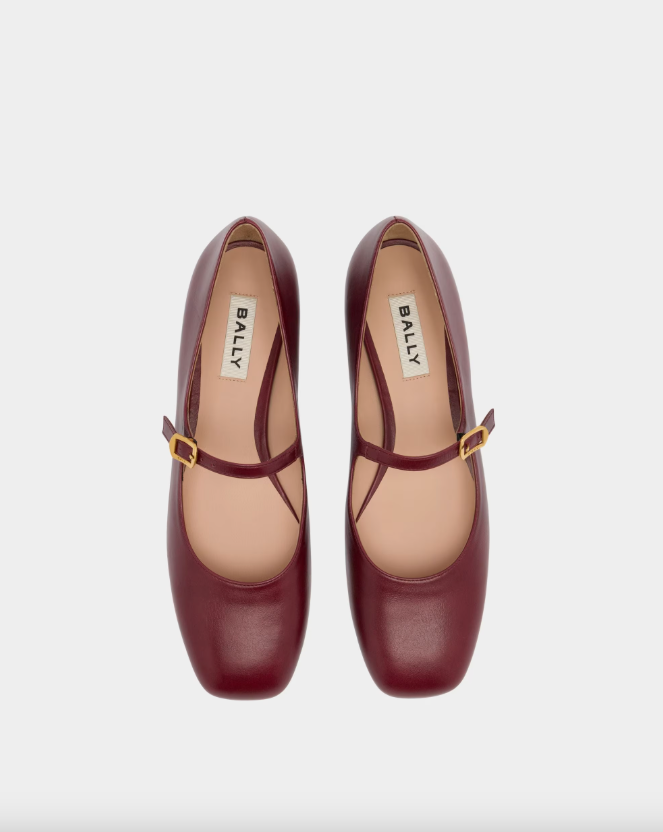 Ballyrina Flat in Andorra Leather
