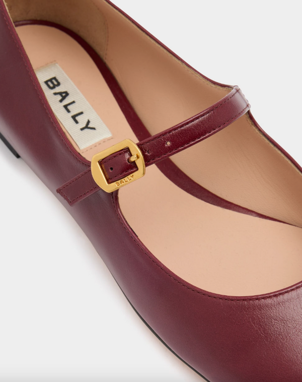 Ballyrina Flat in Andorra Leather