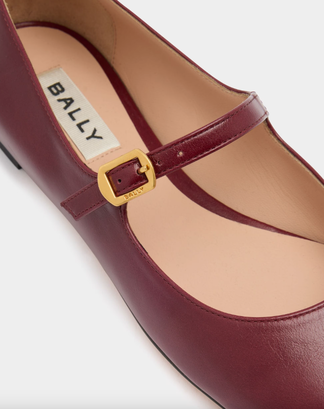 Ballyrina Flat in Andorra Leather
