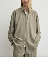 Classic tuxedo shirt taupe