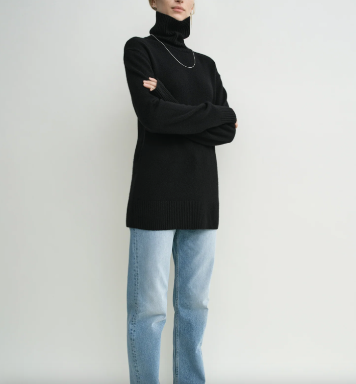 Cashmere turtleneck black