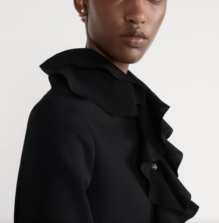 Cropped Jacket with Removable Ruched Collar