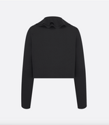 Cropped Jacket with Removable Ruched Collar