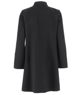Compact drap coat with v gold