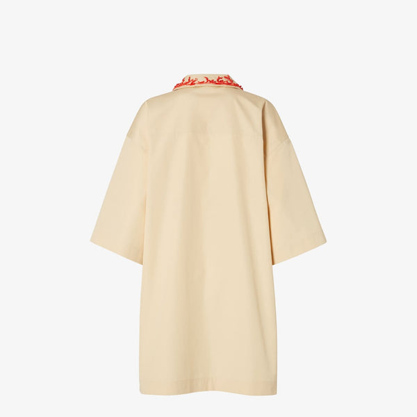 Beige poplin dress