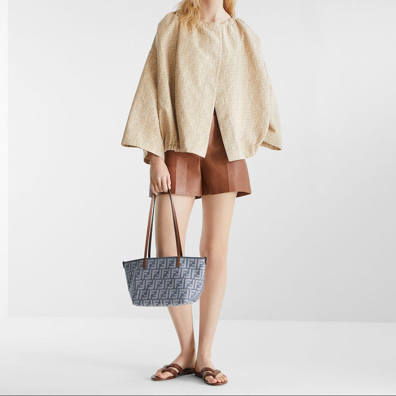 Beige FF chambray jacket