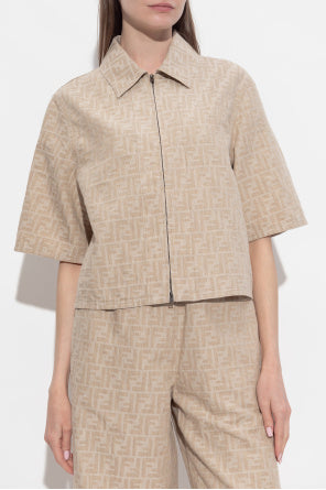 Fendi beige Shirt with monogram