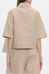 Fendi beige Shirt with monogram