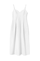 Bustier Midi Dress in Cotton Sateen