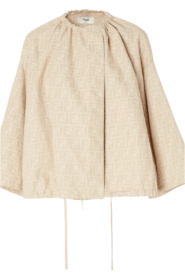 Beige FF chambray jacket
