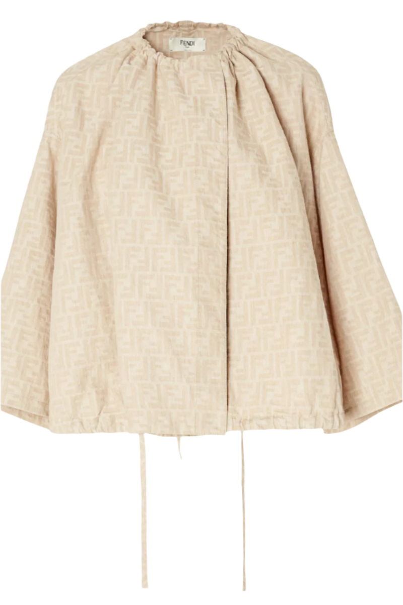 Beige FF chambray jacket