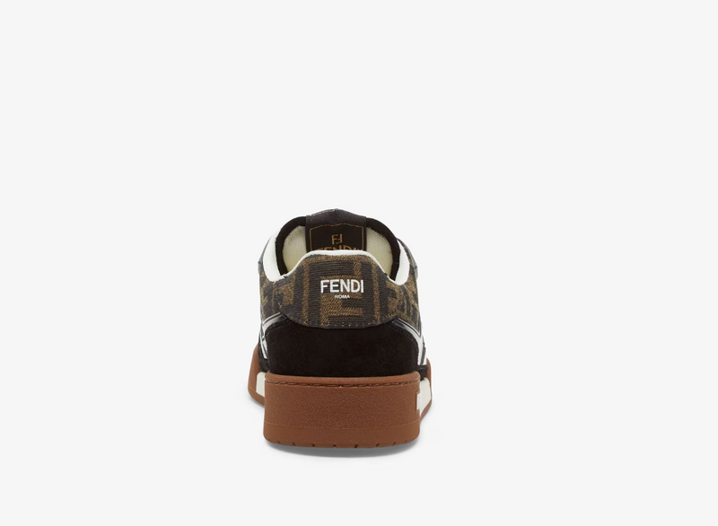 Canvas low-tops with black suede