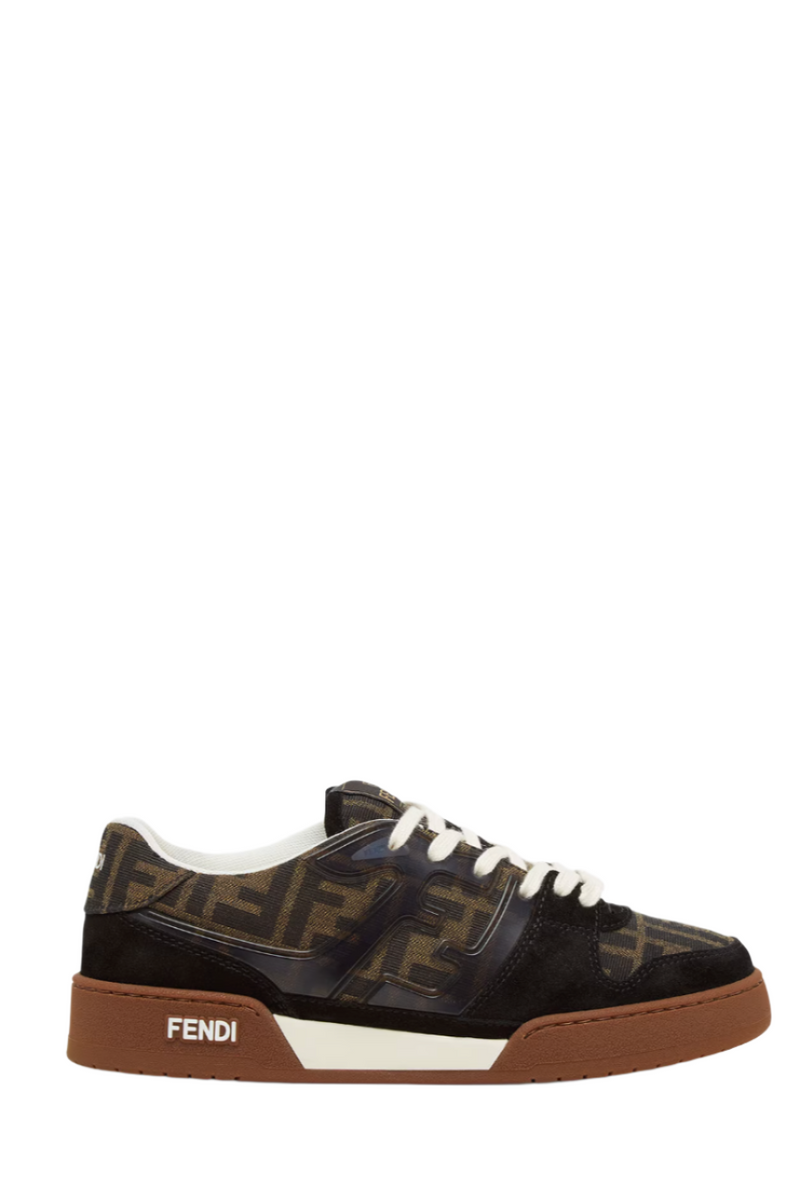 Canvas low-tops with black suede
