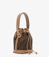 Brown FF fabric mini-bag