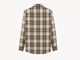CASSANDRE lavallière shirt in cotton tartan