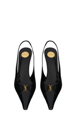 BABYLONE BRETEUIL slingback pumps in smooth leather