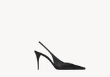 BABYLONE BRETEUIL slingback pumps in smooth leather