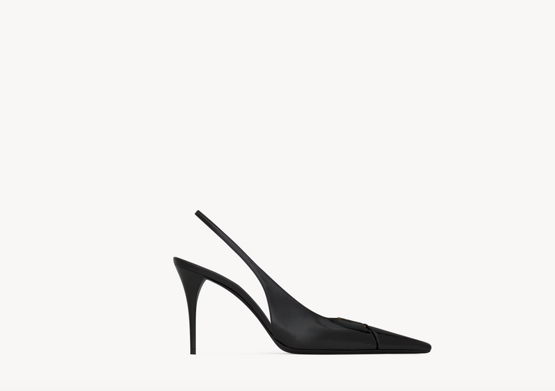 BABYLONE BRETEUIL slingback pumps in smooth leather