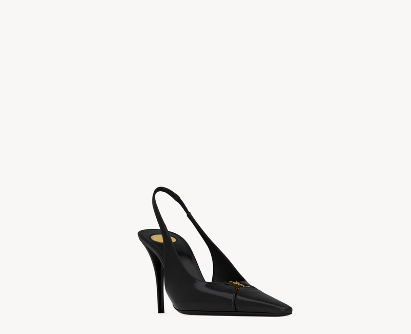 BABYLONE BRETEUIL slingback pumps in smooth leather
