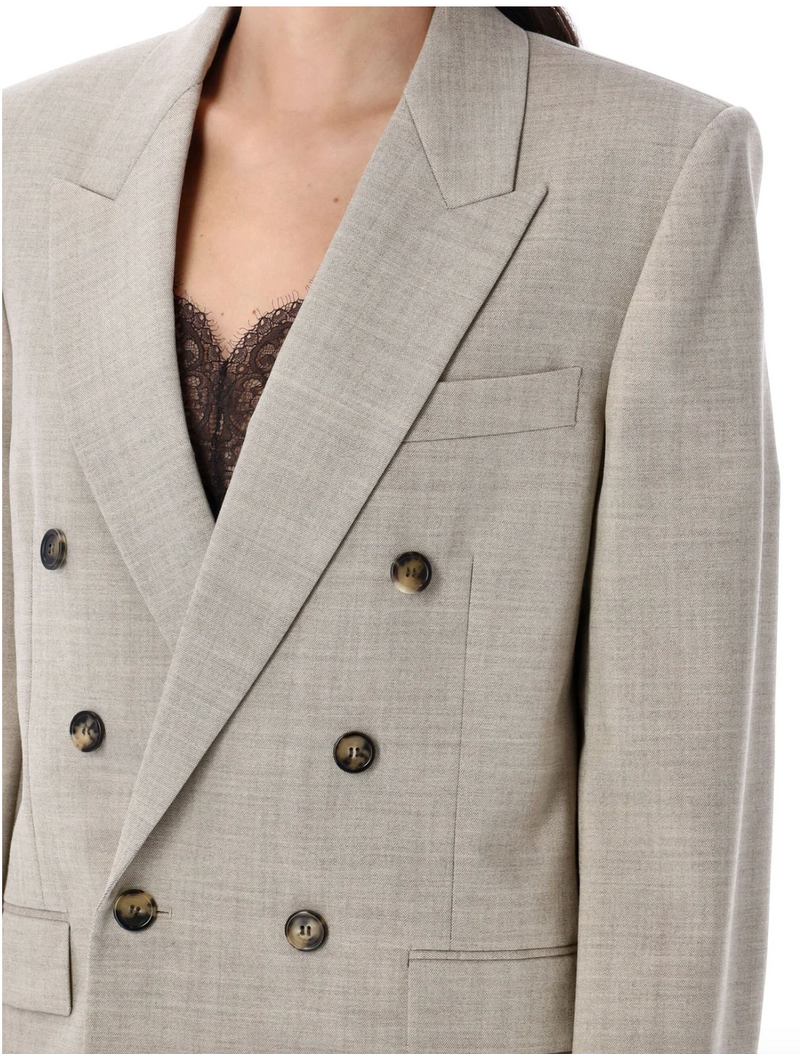 Saint Laurent Cassandre Double-Breasted Blazer