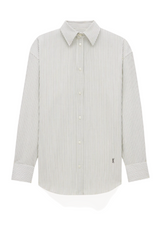 shirt in striped cotton