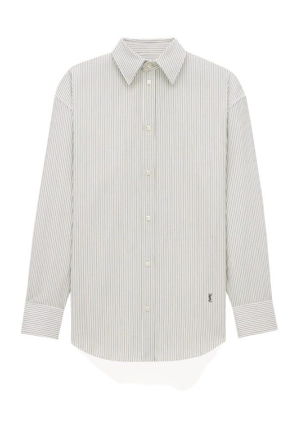 shirt in striped cotton