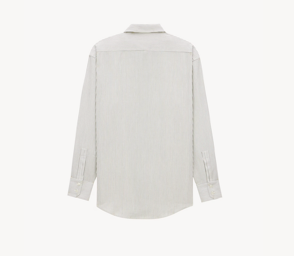 shirt in striped cotton