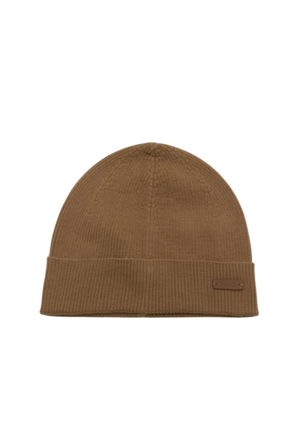ribbed wool beanie