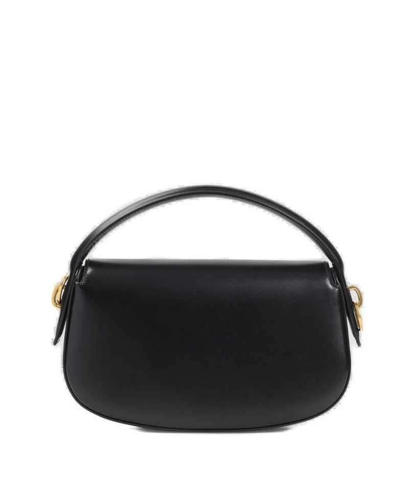 Saint Laurent Logo Plaque Foldover Top Tote Bag