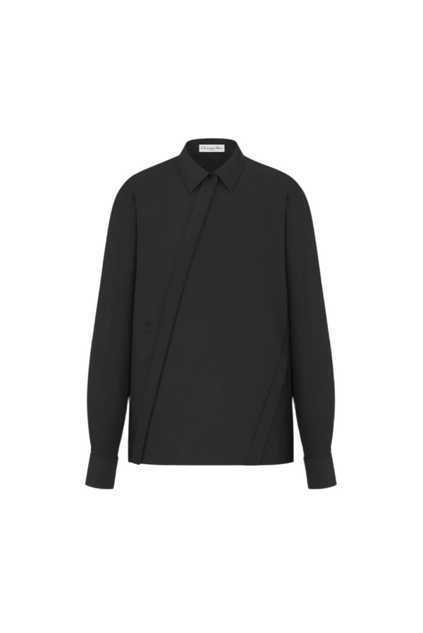 Blouse with Oblique Closure