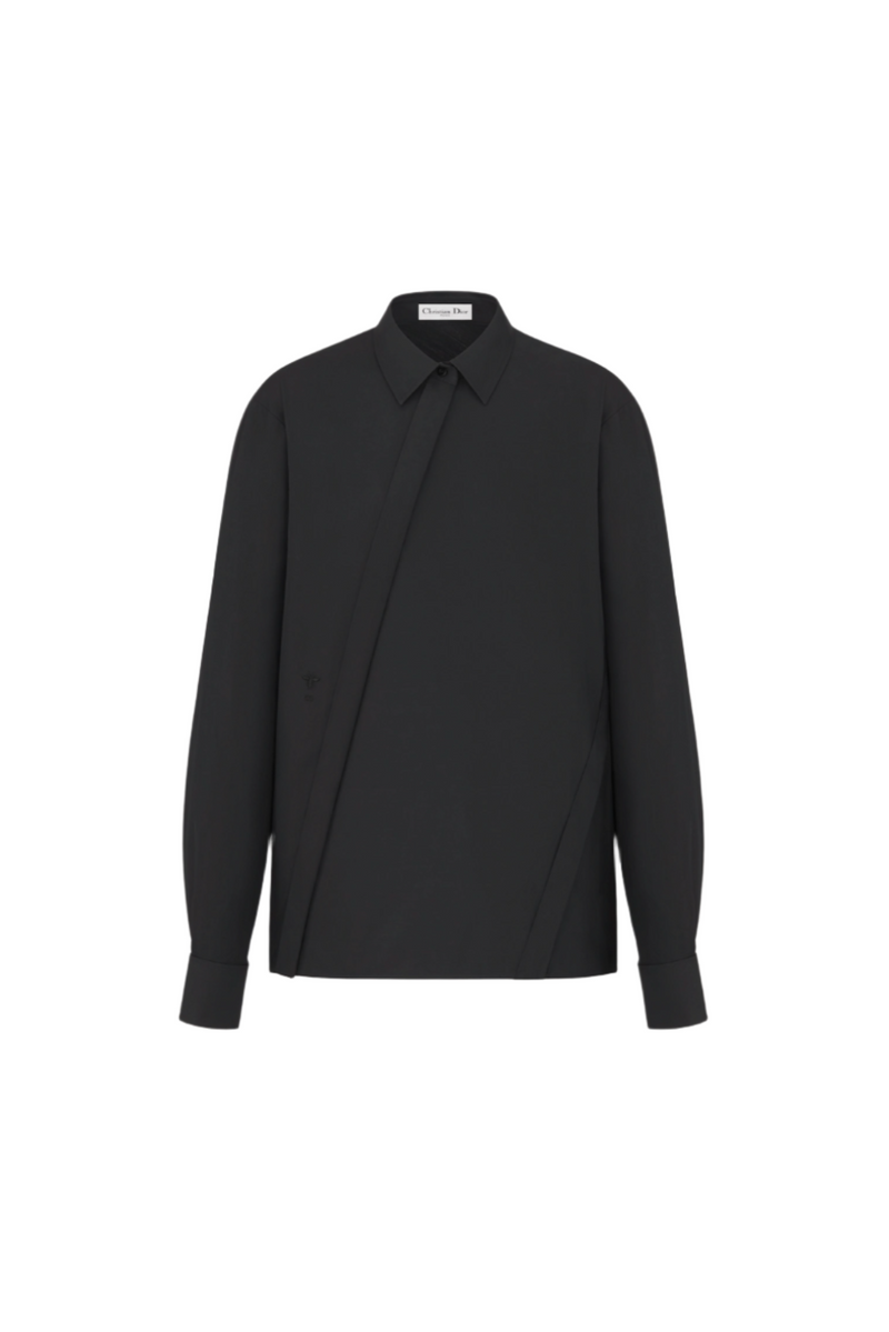 Blouse with Oblique Closure