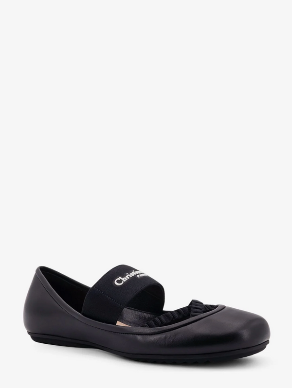 Shade leather ballerinas with elastic bands