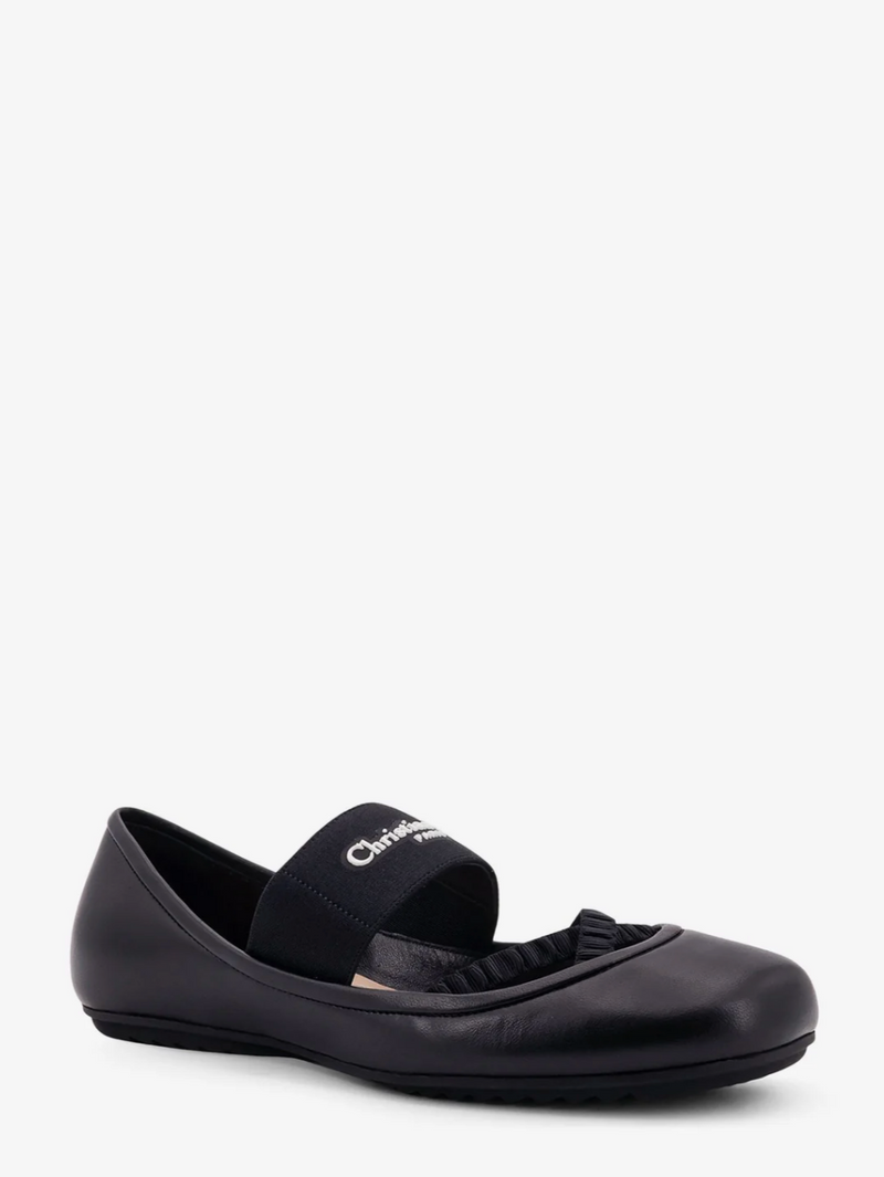 Shade leather ballerinas with elastic bands