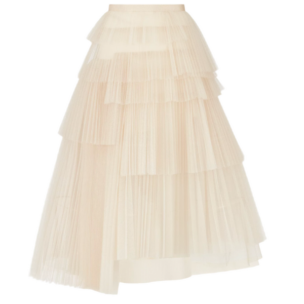 [Margesherwood ] / ☆ LAYERED PLEATED SKIRT / beige MARGESHERWOOD