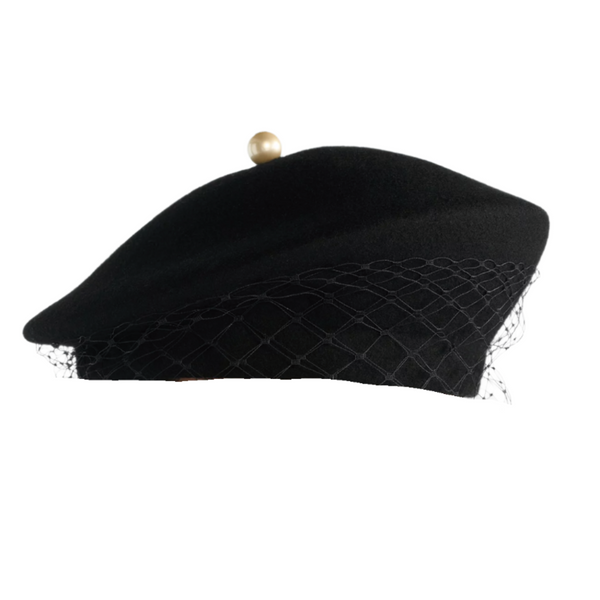 Dior Century Beret with Veil – LISKAFASHION
