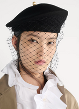 Dior Century Beret with Veil