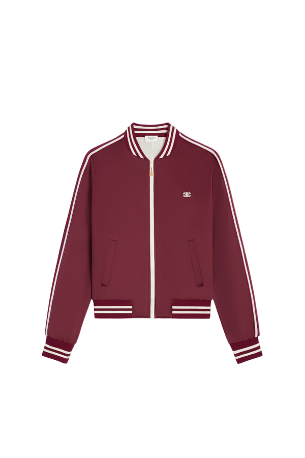 Teddy tracksuit jacket in double face jersey