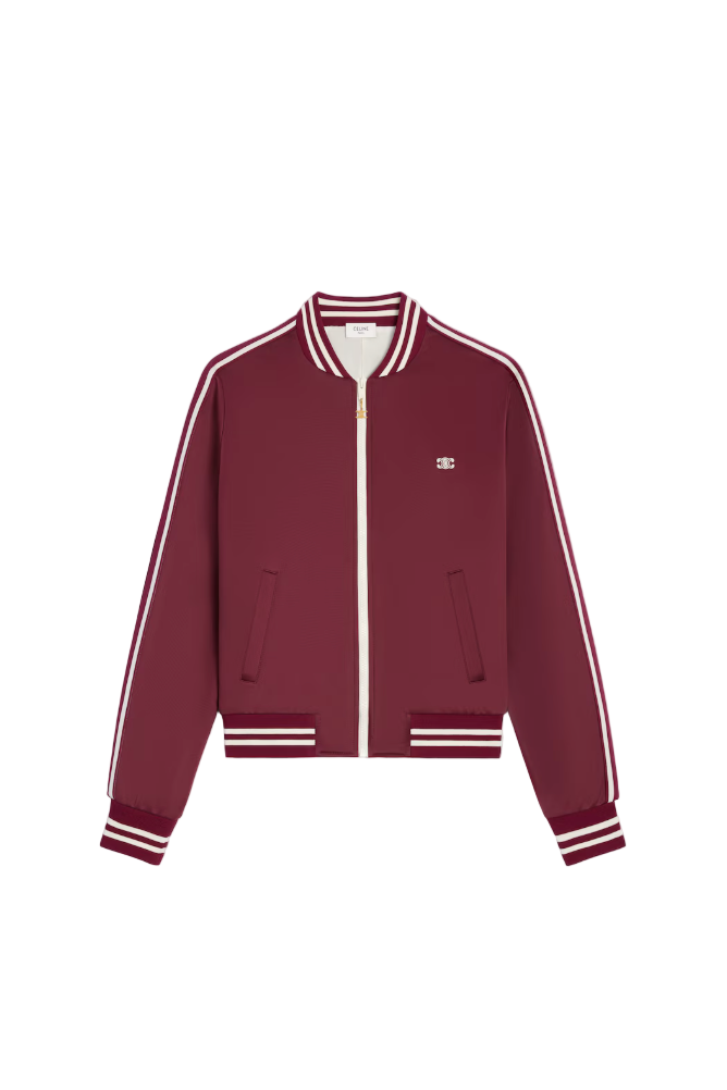 Teddy tracksuit jacket in double face jersey