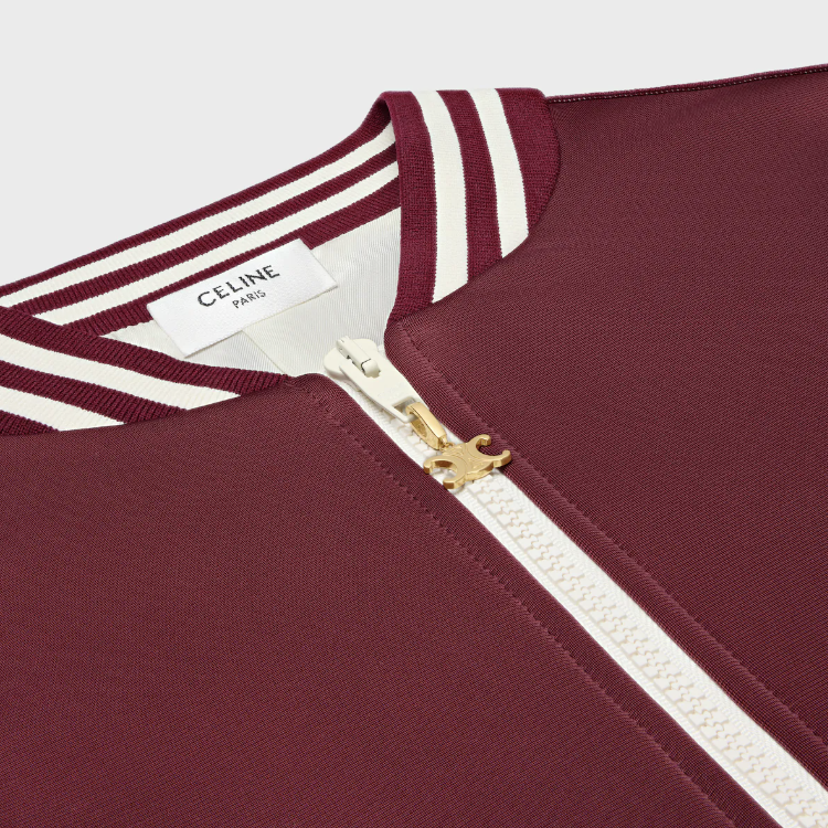 Teddy tracksuit jacket in double face jersey