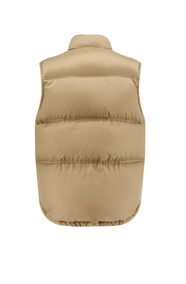 Sleeveless Down Jacket With Triomphe Patch