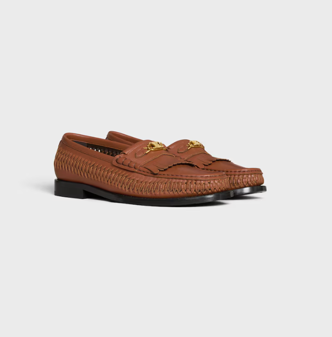 Celine luco braided loafer in calfskin
