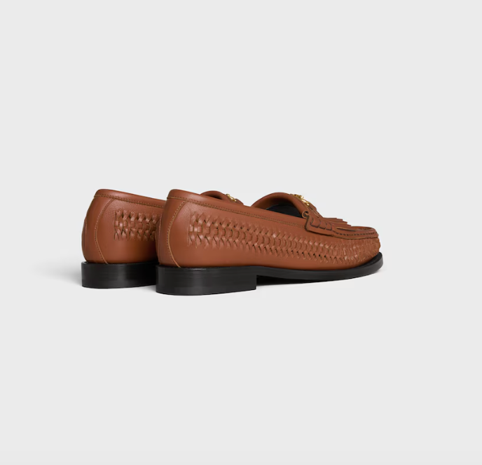 Celine luco braided loafer in calfskin