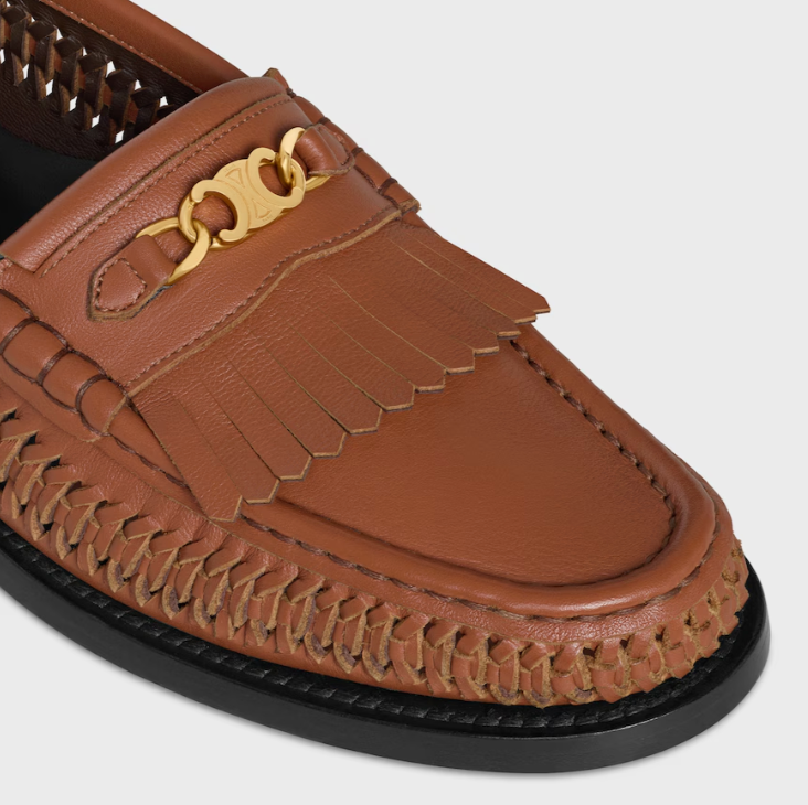Celine luco braided loafer in calfskin