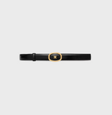 Medium 25mm reversible celine alix belt in taurillon and natural calfskin