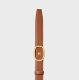 Medium 25mm reversible celine alix belt in taurillon and natural calfskin