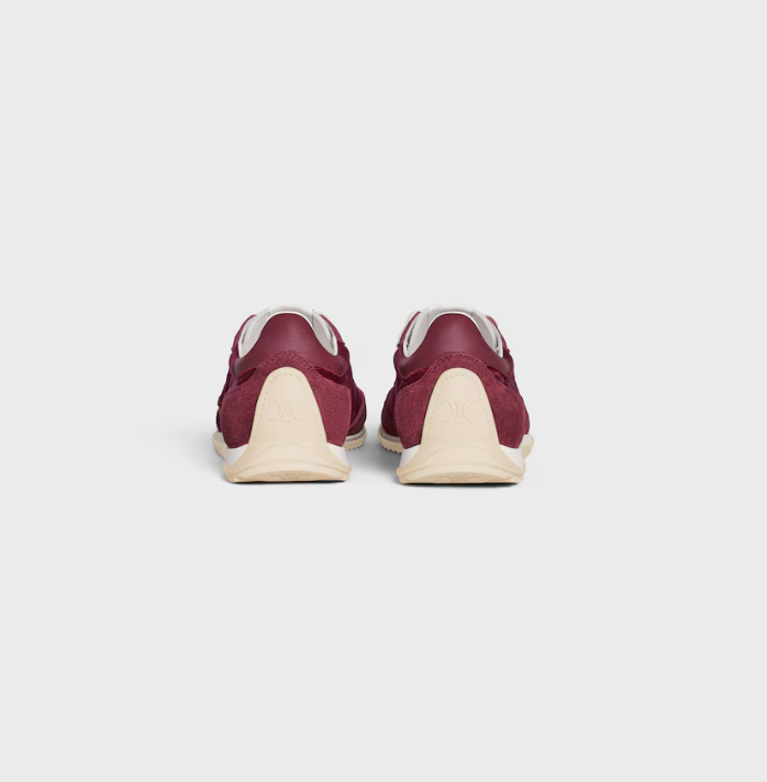 Racer - low top sneaker in nylon, suede calfskin and calfskin
