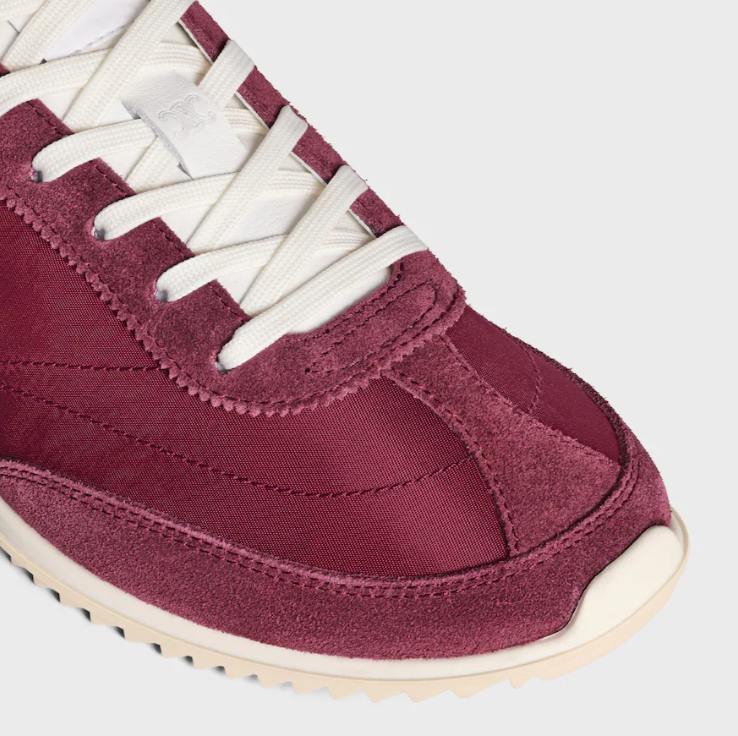 Racer - low top sneaker in nylon, suede calfskin and calfskin