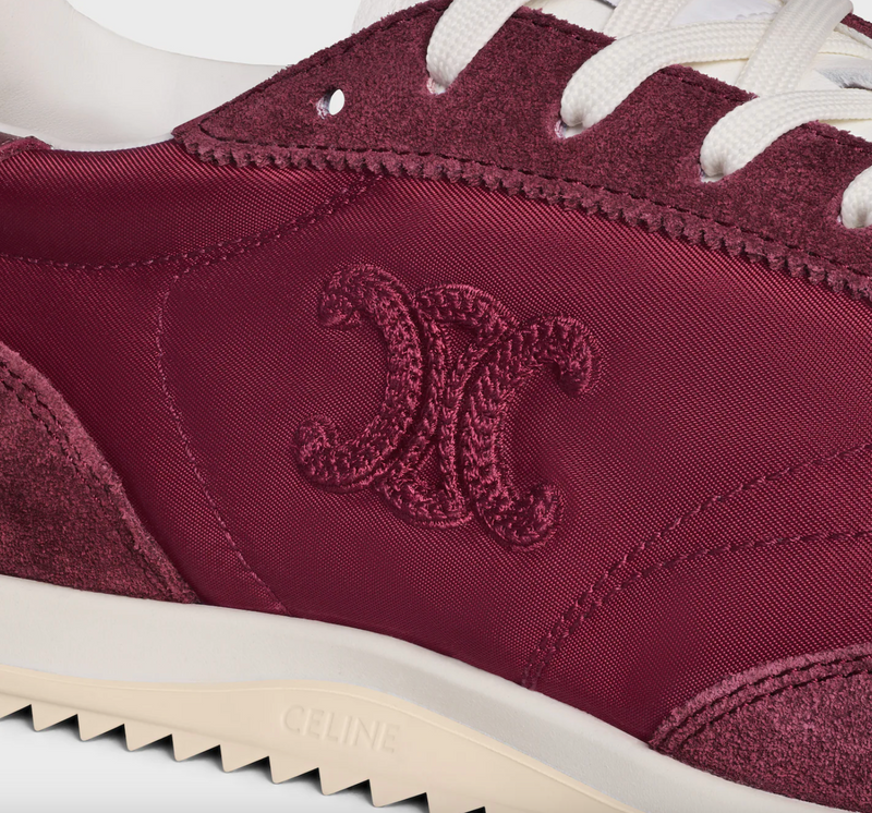 Racer - low top sneaker in nylon, suede calfskin and calfskin